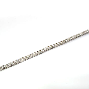 14KT White Gold Tennis Bracelet (7 carats natural/lab available)