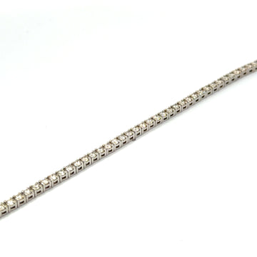 14KT White Gold Tennis Bracelet (3 carats natural)