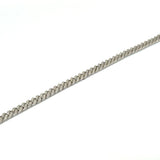 14KT White Gold Cuban Diamond Bracelet (0.77 carats natural)