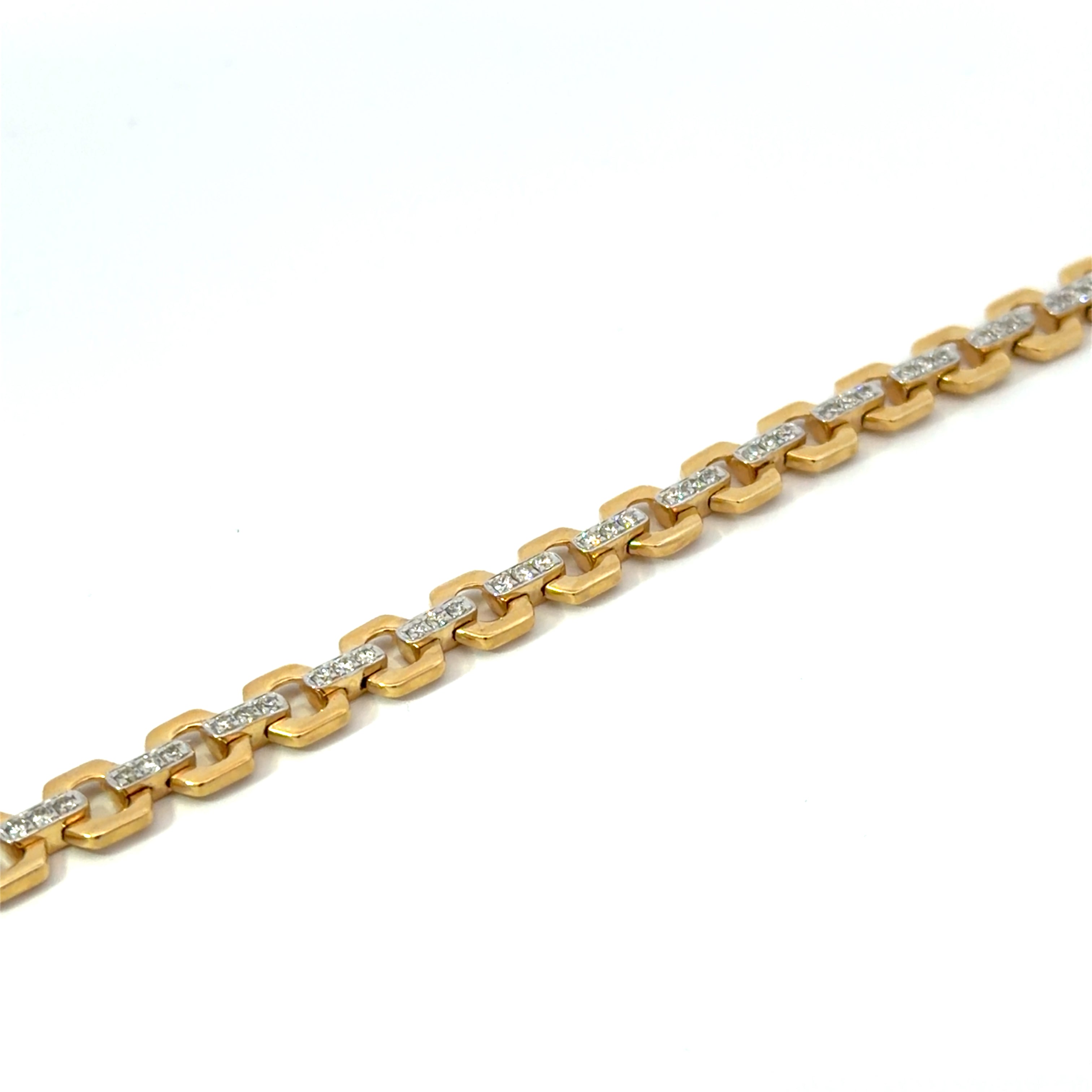 14KT Yellow Gold Diamond Bracelet (1.12 carats natural)