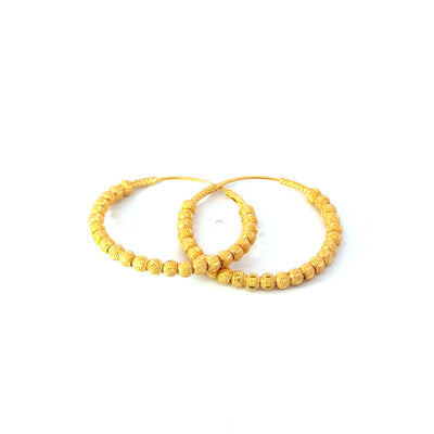 22KT Gold Hoops (large)