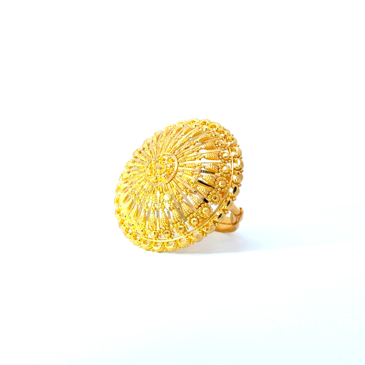 22KT Gold Statement Ring
