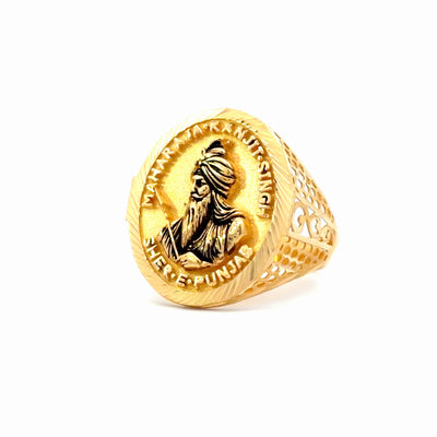 22KT Gold "Maharaja Ranjit Singh" Ring