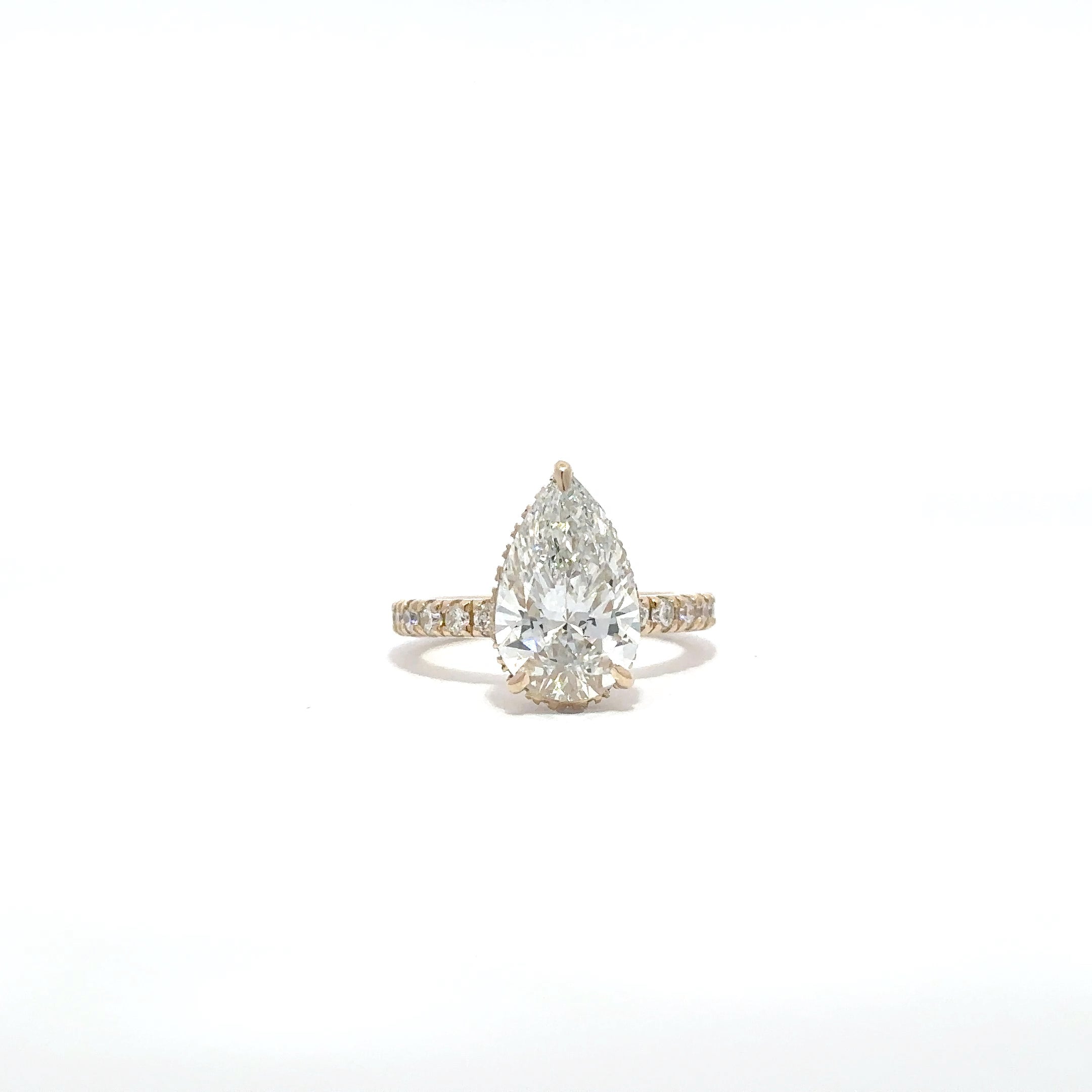 14KT Yellow Gold Elysian Pear Diamond Ring