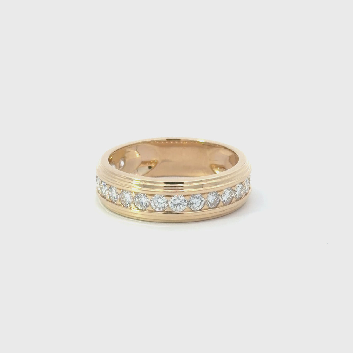 14KT Yellow Gold Diamond Band