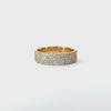 14KT Yellow Gold Five-Row Round Brilliant Diamond Band