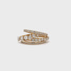 14KT Yellow Gold Elegant Stackable Diamond Rings